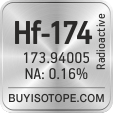 hf-174 isotope hf-174 enriched hf-174 abundance hf-174 atomic mass hf-174