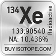 134xe isotope 134xe enriched 134xe abundance 134xe atomic mass 134xe