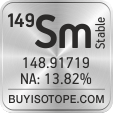 149sm isotope 149sm enriched 149sm abundance 149sm atomic mass 149sm
