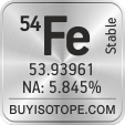 54fe isotope 54fe enriched 54fe abundance 54fe atomic mass 54fe