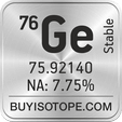 76ge isotope 76ge enriched 76ge abundance 76ge atomic mass 76ge