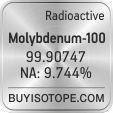 molybdenum-100 isotope molybdenum-100 enriched molybdenum-100 abundance molybdenum-100 atomic mass molybdenum-100