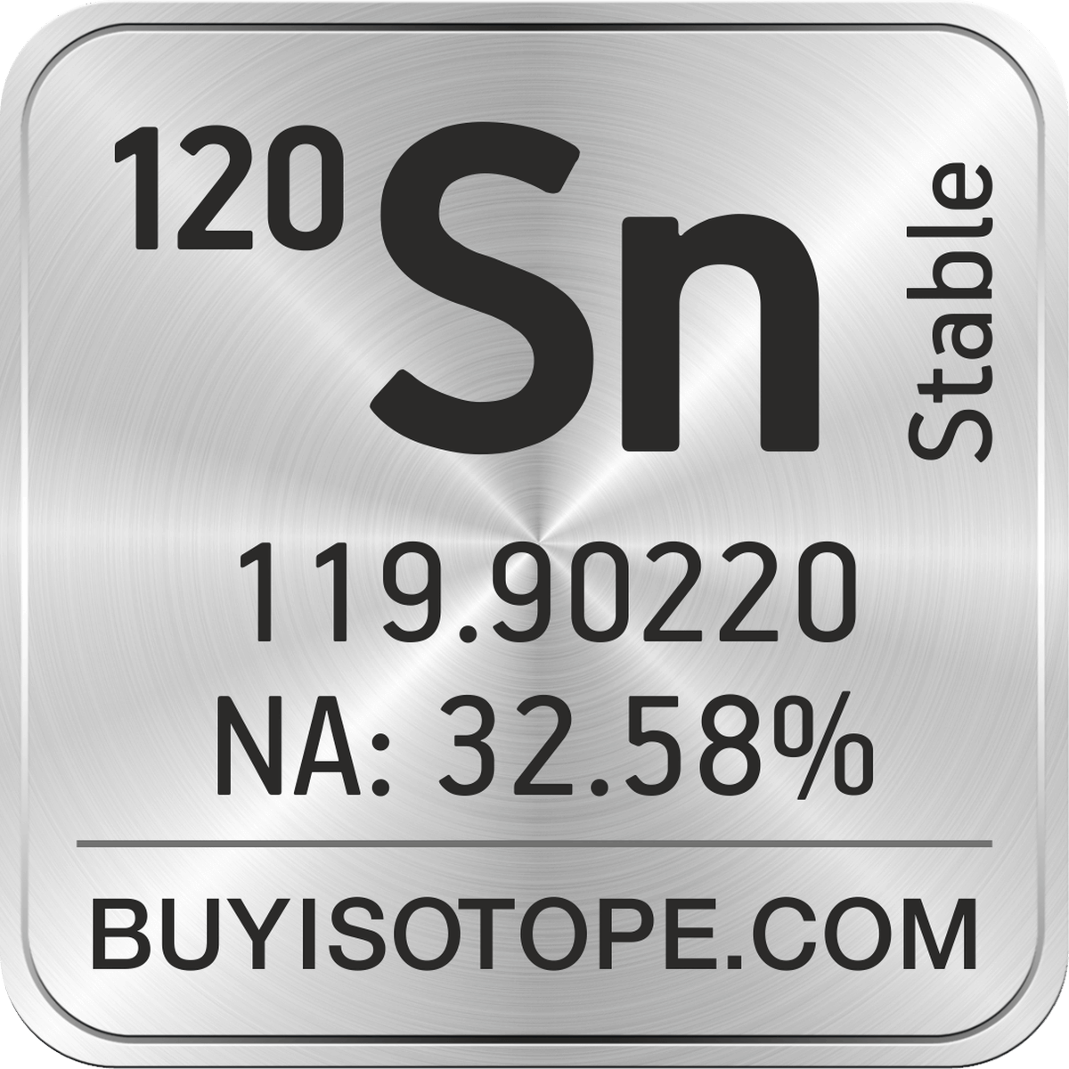 Tin-120, Tin-120 Isotope, Enriched Tin-120, Tin-120 Metal