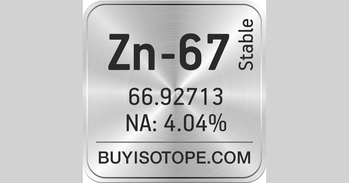 Zn 67 Isotope Enriched Zn 67 Zn 67 Metal Powder Zn 67 Oxide